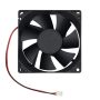 2 Pack 80mm by 80mm by 25mm 8025 12V DC 0.20A Ball Bearing Brushless Cooling Fan - Image 3
