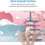 Japanese Ocean Waves Gaming Mouse Pad XL, Non Slip Rubber Base Mousepad, Stitched Edges Desk Pad, Extended Large Mice Pad,31.5 X 11.8 Inch (Japanese Cherry Blossom) - Image 5