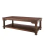 Glenmore 54 in. Large Walnut Brown Rectangle Wood Coffee Table with Detailed Legs - Image 6