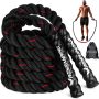 Weighted Jump Rope for Men and Women, 3lb 4lb 5lb Adult Heavy Skipping Rope, Jumprope for Fitness,Workout Equipment, Fitness Equipment for Home Gym Exercise,Improve Strength and Building Muscle - Image 1