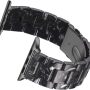 Light Apple Watch Band - Fashion Resin iWatch Band Bracelet Compatible with Stainless Steel Buckle for Apple Watch Series 6 Series SE Series 5 Series 4 Series 3 Series 2 1 (Shining Black, 38mm/40mm) - Image 2