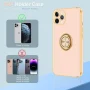 iPhone 11 Pro Max Case, iPhone 11 Pro Max Case with Ring Stand, [360° Rotatable Ring Holder Magnetic Kickstand] Slim Soft TPU Shockproof Protective Cover Case for Women Girl, Rose Gold - Image 6