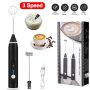 Electric Milk Frother Handheld Drink Foamer Coffee Mixer Egg Beater Double Whisk - Image 1