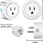 Smart Plug(10A, 100-240V), Mowelai WiFi Socket Compatible with Alexa, Google Home, No Hub Required, Remote Control Your Home Appliances from Anywhere, Only Supports 2.4GHz Network (4 Pack) - Image 2