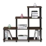 Furinno 16107WN/BR Turn-N-Tube Ladder Space Shelf, Walnut/Brown - Image 2