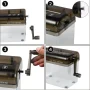 Mini Hand Shredder Portable Documents Paper Cutting Tool Home Office Desktop Stationery Black - Image 4