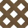 4 ft. x 8 ft. Brazilian Walnut Privacy Diamond Vinyl Lattice Panel - Framed - Image 5