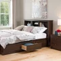 Prepac Fremont Espresso Full/Queen Bookcase Headboard - Image 2