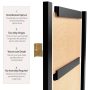 4 ft. Black 5-Panel Room Divider - Image 4