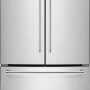 KitchenAid - 20 Cu. Ft. French Door Counter-Depth Refrigerator - Stainless Steel - Image 1