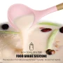 oannao Silicone Cooking Utensils Set - 446°F Heat Resistant Silicone Kitchen Utensils for Cooking,Kitchen Utensil Spatula Set w Wooden Handles,Holder, BPA FREE Gadgets for Non-Stick Cookware (Pink) - Image 5