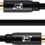 SHD Aux Cable, 3.5mm Audio Cable Aux for Car Auxiliary Audio Stereo Cable 3.5mm Cord Premium Sound Dual Shielded with Gold Plated Connectors-15Feet - Image 5
