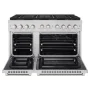 ZLINE - 48 in. Wide 8 Burner Paramount Dual Fuel Freestanding Range with DuoPro Cooktop & Dual Ovens - Stainless Steel - Image 2