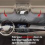 FORTEM Car Sun Shade for Windshield, Sun Visor Front Windshield Sunshade, Windshield Cover, Automotive Interior Sun Protection, Foldable, Storage Bag - Image 3