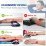AIMSA Ergonomic Keyboard Wrist Rest and Mouse Pad with Wrist Support Set, Memory Foam Non-Slip Rubber Base, for Gaming, Working, Home, Office, Easy Typing, Pain Relief, Forest Moon Sky - Image 3