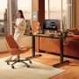 FEZIBO 40 x 24 Inchs Electric Standing Desk, Height Adjustable, Sit Stand Up, Computer Office Desk with Splice Board, Black Frame/Black Top - Image 2