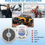 Pyle 6.5 Inch Dual Marine Speakers - 2 Way Waterproof and Weather Resistant Outdoor Audio Stereo Sound System with 120 Watt Power, Polypropylene Cone and Cloth Surround - 1 Pair - PLMR67W (White) - Image 5