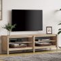 TV Stand for 75 Inch TV Stands, Media Console Entertainment Center Television Table with Open Shelves for Living Room, Oak 70 inch - Image 3