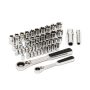 Pass-Thru 1/4 in. and 3/8 in. Drive 6-Point SAE/Metric Mechanics Tool Set (46-Piece) - Image 1