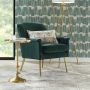 Bellkirk Round Gold Metal Accent Table (14.5 in. W x 22.25 in. H) - Image 1