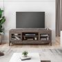 53 in. Gray Wood TV Stand Fits TVs up to 60 in. with Storage Doors - Image 1