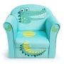 Blue Kids Astronaut Sofa Children Armrest Couch Upholstered Chair - Image 1
