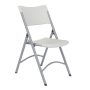 Grey Plastic Seat Outdoor Safe Folding Chair (Set of 4) - Image 1
