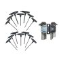 SAE/Metric T-Handle and Long Arm Hex Key Set (40-Piece) - Image 1