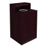 Commercial 32 gal. Mahogany Indoor Trash Receptacle Lidless - Image 1