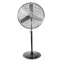 30 in. 3-Speed Adjustable-Height Oscillating Pedestal Fan in Black with Heavy Duty Tilting Fan Head - Image 1