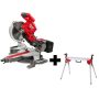 M18 FUEL 18V 10 in. Lithium-Ion Brushless Cordless Dual Bevel Sliding Compound Miter Saw Kit with One 8.0 Ah Battery - Image 1