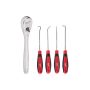 1/4 in. Drive Ratchet and Hook and Pick Set (5-Piece), 5.5 in. handle - Image 1