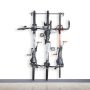 Gray 3-Bike Wall Mounted Garage Bike Rack - Image 1
