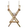 30 in. Director's Chair Natural Solid Wood Frame - Image 1