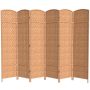 7 ft. Natural 6-Panel Room Divider - Image 1