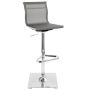 Mirage Silver Adjustable Height Bar Stool - Image 1
