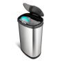13.2 Gal. Hands-Free Infrared Motion Sensor Trash Can/Stainless Steel Trash Cab - Image 1