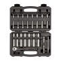 3/8 in. Drive 6-Point Socket and Ratchet Set, 73-Piece (1/4-1 in. 6-24 mm) - Image 1
