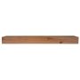 Expressions 6 ft. x 5.5 in. Farmhouse Alder Stain Grade Solid Wood Cap-Shelf Mantel - Image 1