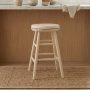 Scooped Seat 24 in. Unfinished Wood Swivel Bar Stool - Counter Height (24-27 in.) - Image 1