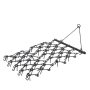 40 in. Handle Length Drag Harrow 4 ft. x 4 ft. Heavy-Duty Chain Harrow with 69 Teeth - Image 1