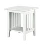 Mission White End Table - Image 1