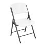 Almond Plastic Seat Outdoor Safe Plastic Folding Chair (Set of 4) - Image 1