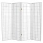 5 ft. White 4-Panel Room Divider - Image 1