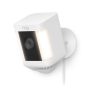 Spotlight Cam Pro, Plug-in with 2K Video and Ring Vision, LED Lights, Dual-Band Wifi, and 3D Motion Detection, White, Spotlight Cam Plus - Image 1