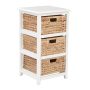 Seabrook Espresso 4-Tier Storage Unit with Natural Baskets - Image 1