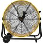 24 in. Enclosed Motor Drum Fan Yellow with TEAO Sealed9200 CFM 2-Speeds High Velocity, 180-Degree Tilting - Image 1