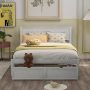 ANBAZAR White Wood Full Size Bed Frame w/ Headboard, Full Bed Frame w/ Storage Drawers, Platform Bed Frame Full Size - Image 1
