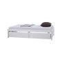 White Twin Size Wood Kids Platform Bed with 2-Drawers, Kids Storage Bed Daybed with Suppport Slats, No Box Spring Needed - Image 1
