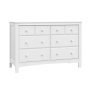 6 Drawer Benton White Dresser - Image 1